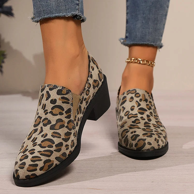 ANGÉLIQUE | LEOPARD-PRINT LOAFERS