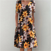 Hailey | Elegant And Casual Flower Dress With Pockets