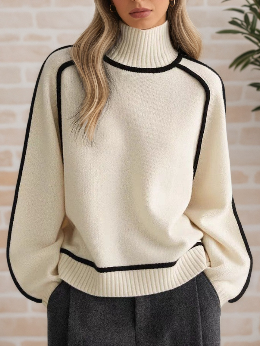 Donna | Elegant High-Neck Jumper