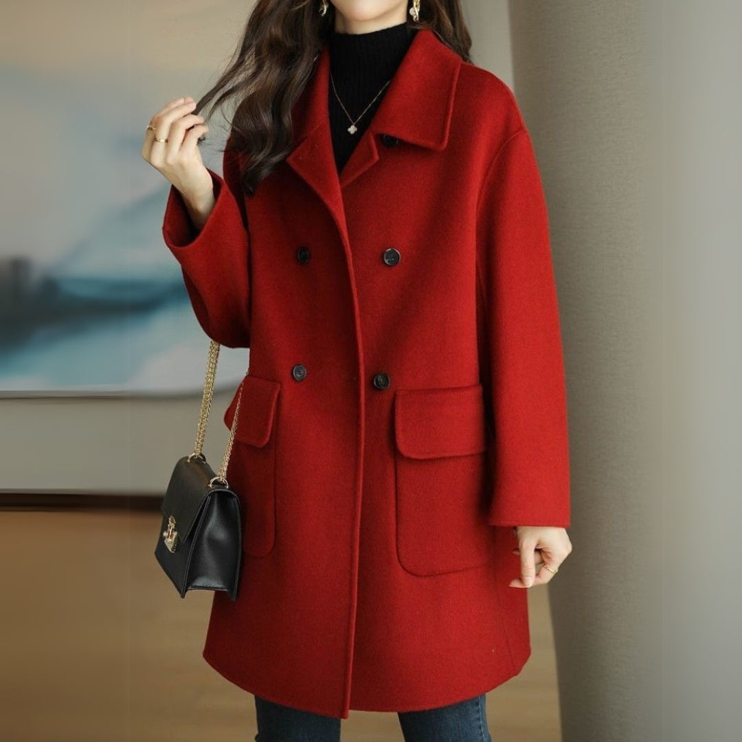 Nyah | Double-Breasted Short Coat
