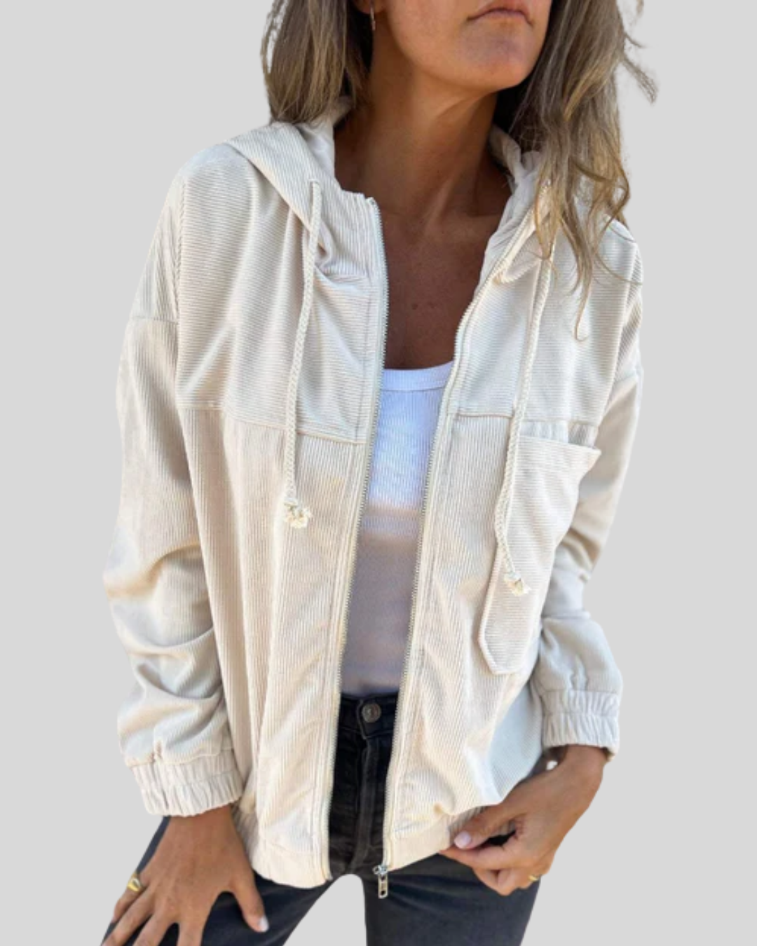 MABEL | HOODED ZIP-UP GILET
