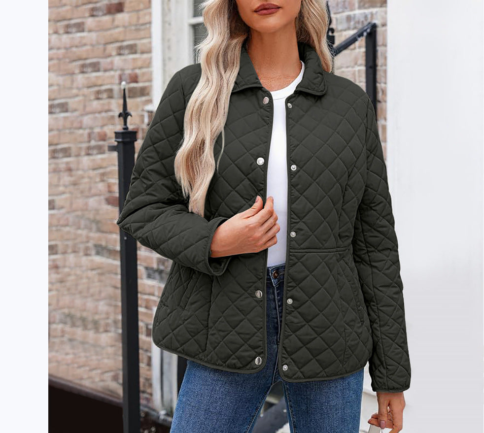 Erlinda | Point-Collar Quilted Jacket