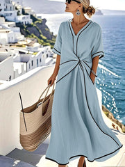 Emilia | Relaxed Striped Maxi Dress