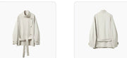 Yareli | Belted Stand-Collar Jacket