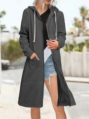 Maryalice | Hooded Long Zip Cardigan