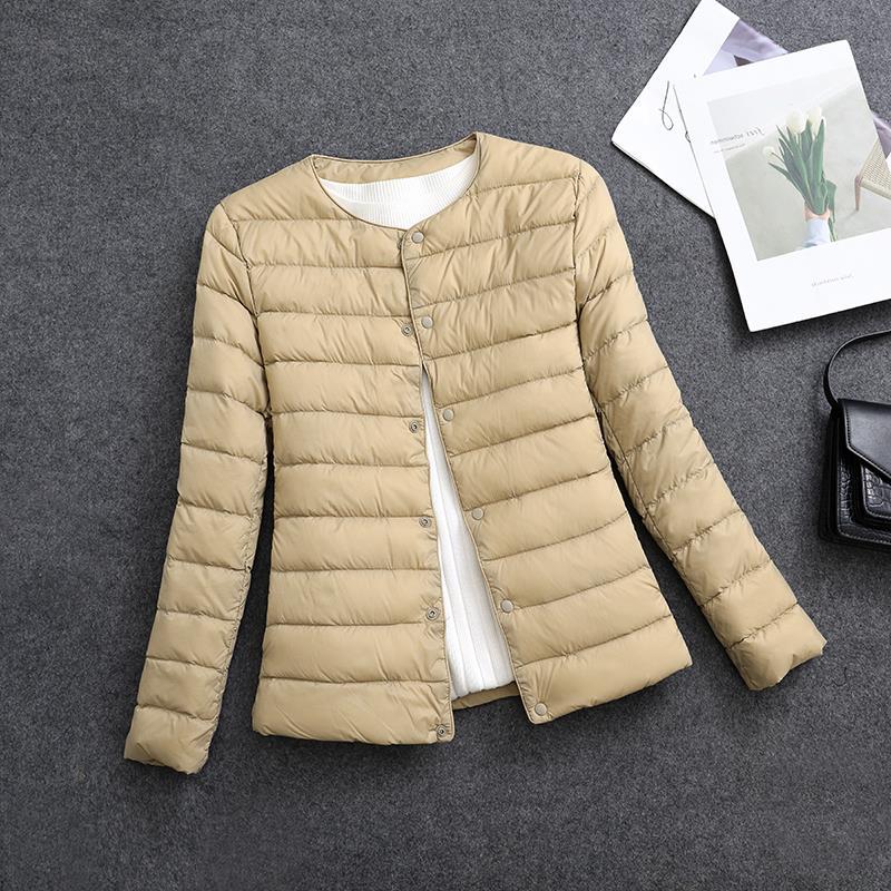 Rosamund | Lightweight Round-Neck Padded Jacket in Cherry Blossom Pink