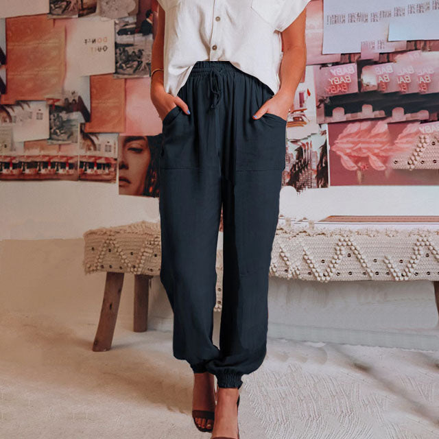 Kaeli | Elegant Jogging Trousers With Rope