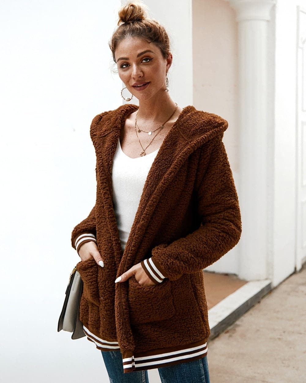 Mollie | Hooded Textured Jacket