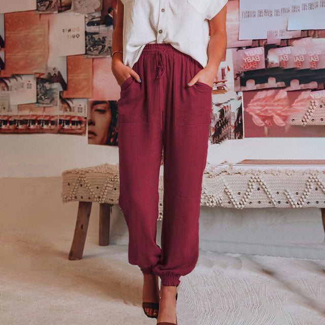 Kaeli | Elegant Jogging Trousers With Rope