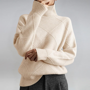 Lauren | Luxury Cashmere High-Neck Jumper