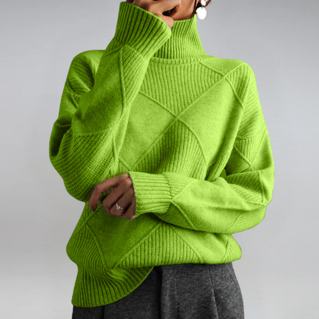 Lauren | Luxury Cashmere High-Neck Jumper