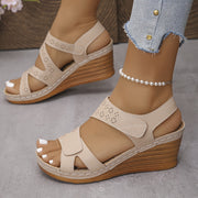 Ivah | Cut-Out Wedge Sandals