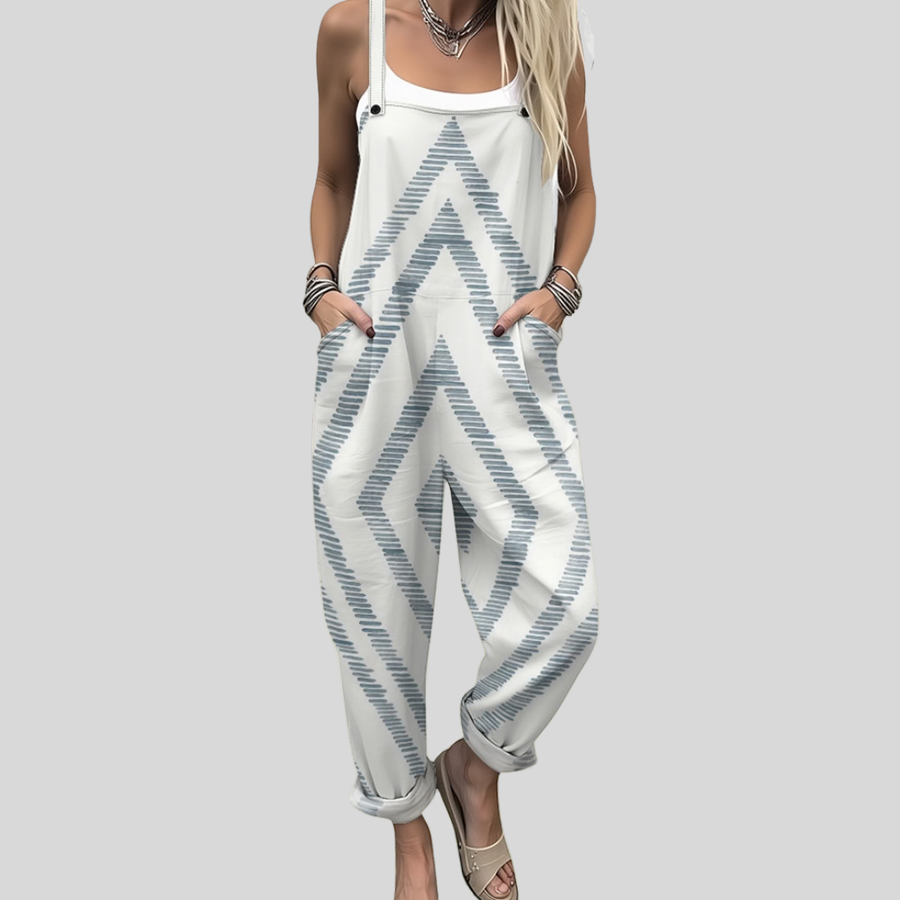 Aybike | Printed Dungarees