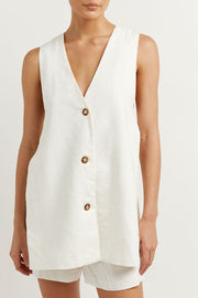 Fiona | Sleeveless Set With Buttons