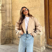 Jolie | Cropped Double-Breasted Jacket