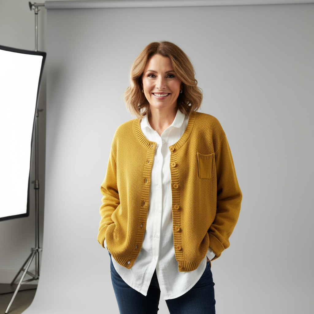 Kyli | V-Neck Button Cardigan