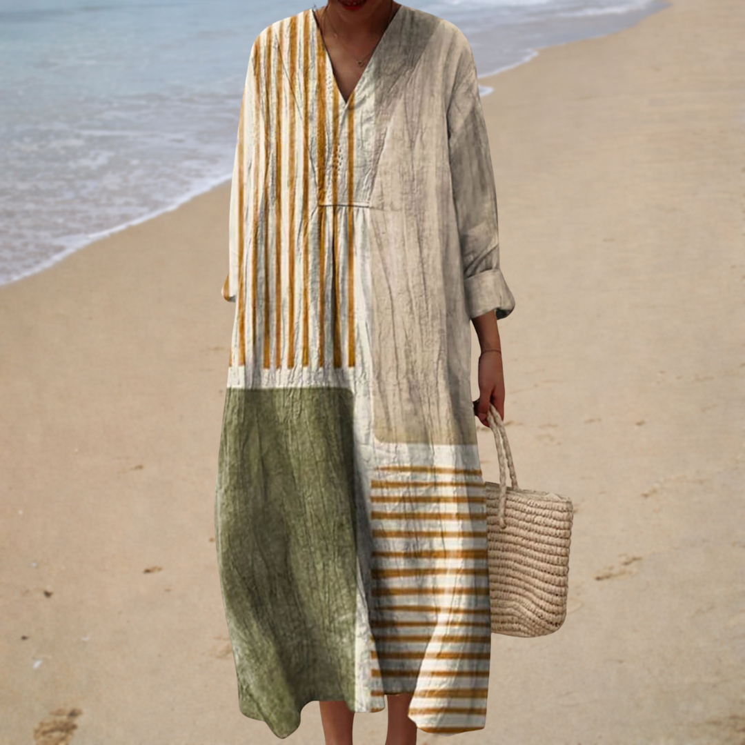 PRINTED FLOWING DRESS