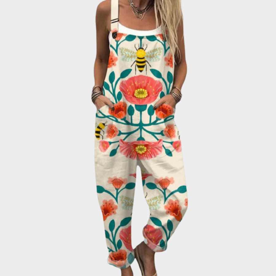 Ghada | Printed Dungarees
