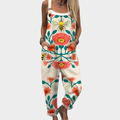 PRINTED FLOWING DUNGAREES