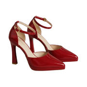 Jael | Leather Ankle-Strap Heels