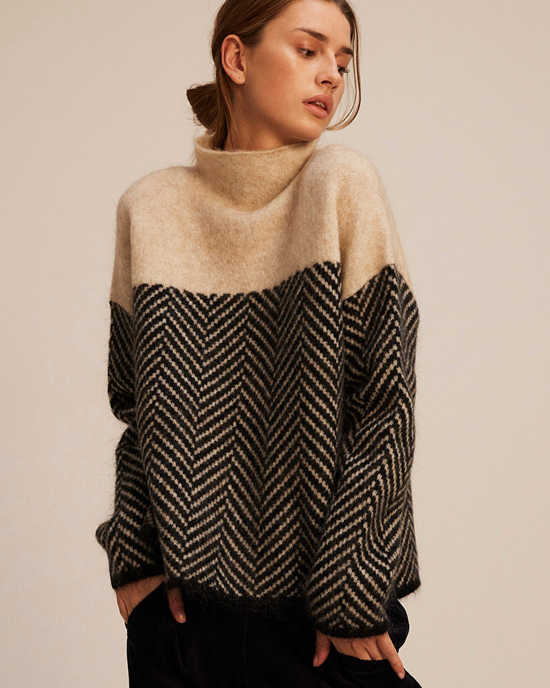 Norah | Cotton High-Neck Jumper