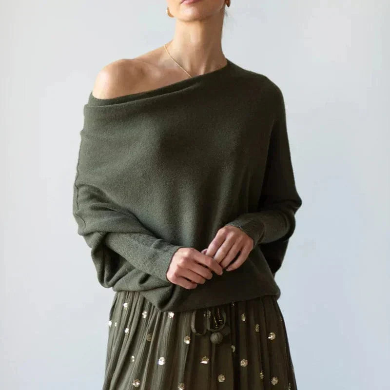 Maryelizabeth | Wide-Neck Jumper