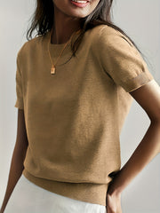 Robynn | Short-Sleeve Crew-Neck Jumper