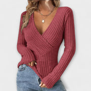 Lisamarie | Ribbed Wrap Jumper
