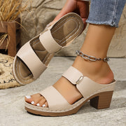 Irasema | Double-Strap Block-Heel Sandals