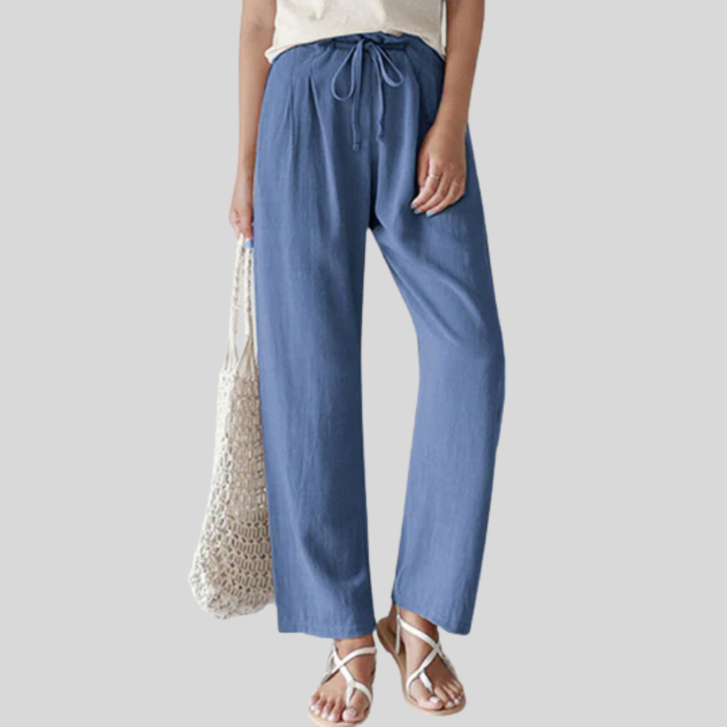 VARA | BUTTON-FRONT HIGH-WAISTED TROUSERS