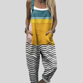 FLOWING ADJUSTABLE-STRAP CROPPED DUNGAREES