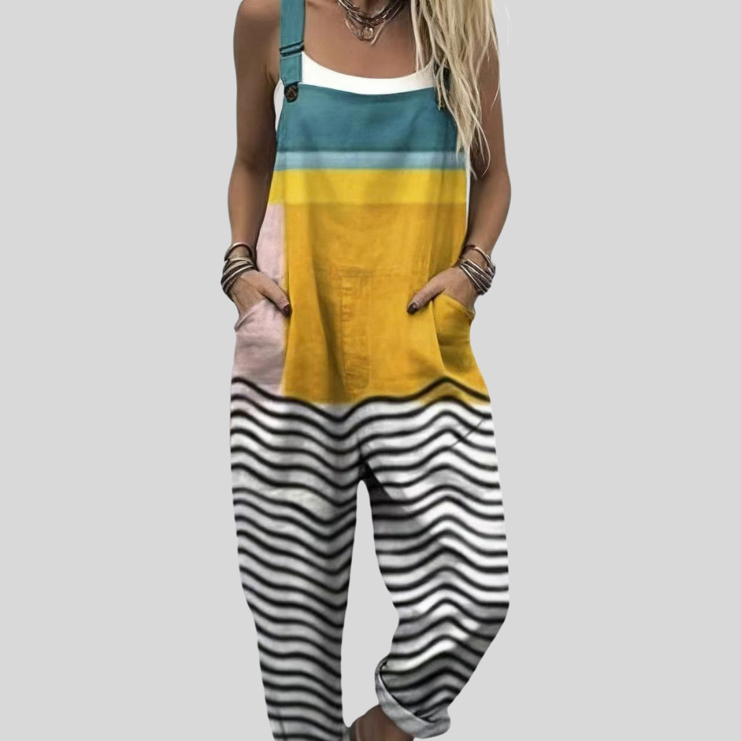 April | Printed Dungarees