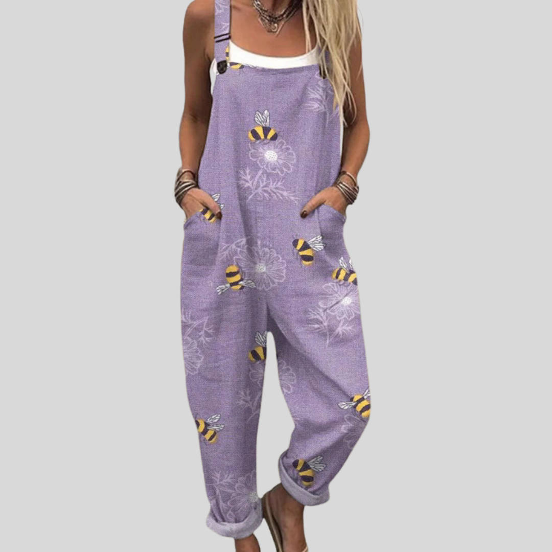 Adrienne | Printed Dungarees