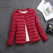 Rosamund | Lightweight Round-Neck Padded Jacket in Black