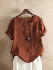 Anakaren | Button-Front Short-Sleeve Shirt
