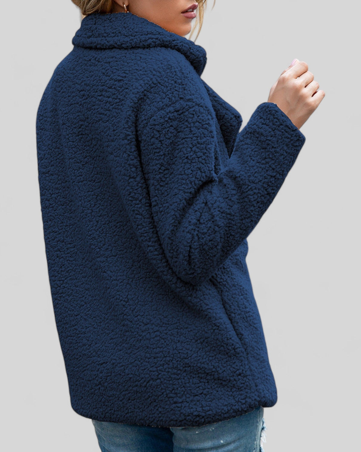 Vianey | Textured Double-Breasted Jacket