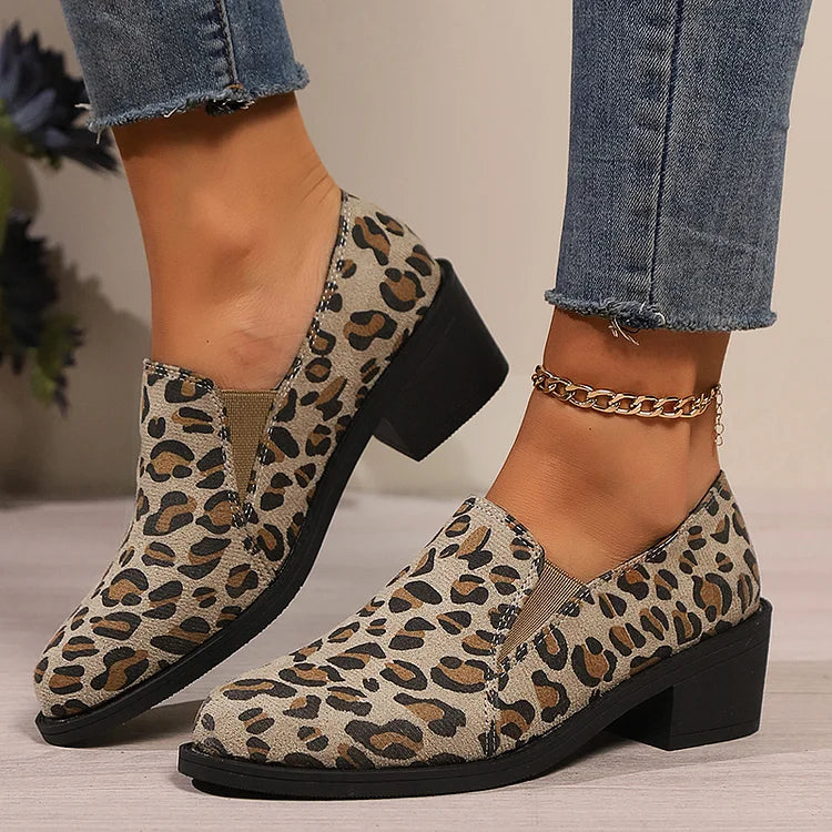 Angélique | Leopard Loafers