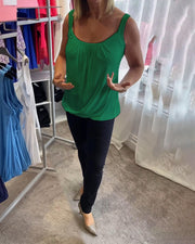 Deangela | Gathered Scoop-Neck Top