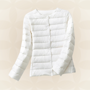 Madalynn | Collarless Quilted Jacket