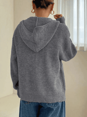 Santina | Hooded Zip Cardigan