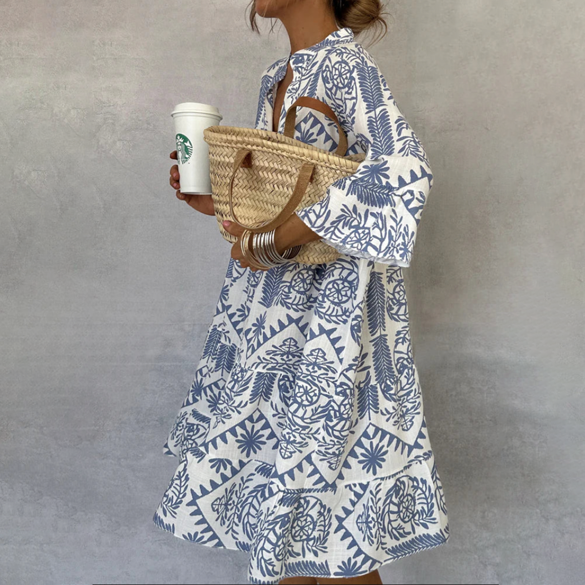 FIORELIA | PRINTED FLOWING DRESS