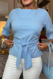 Marcene | Tie-Waist Blouse