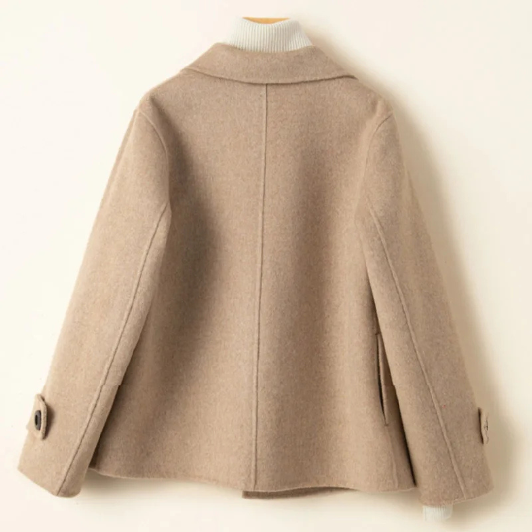 Rusudan | Double-Breasted Tailored Blazer in Beige