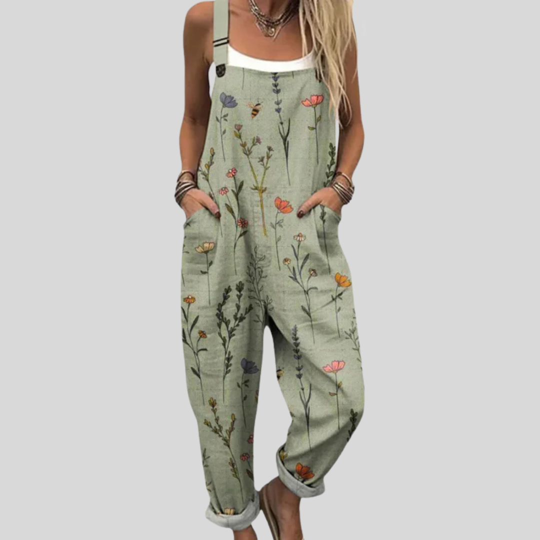 Sheena | Printed Dungarees