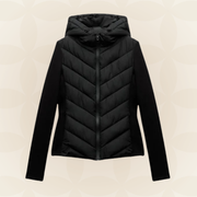 Treva | Chevron-Quilted Hooded Jacket