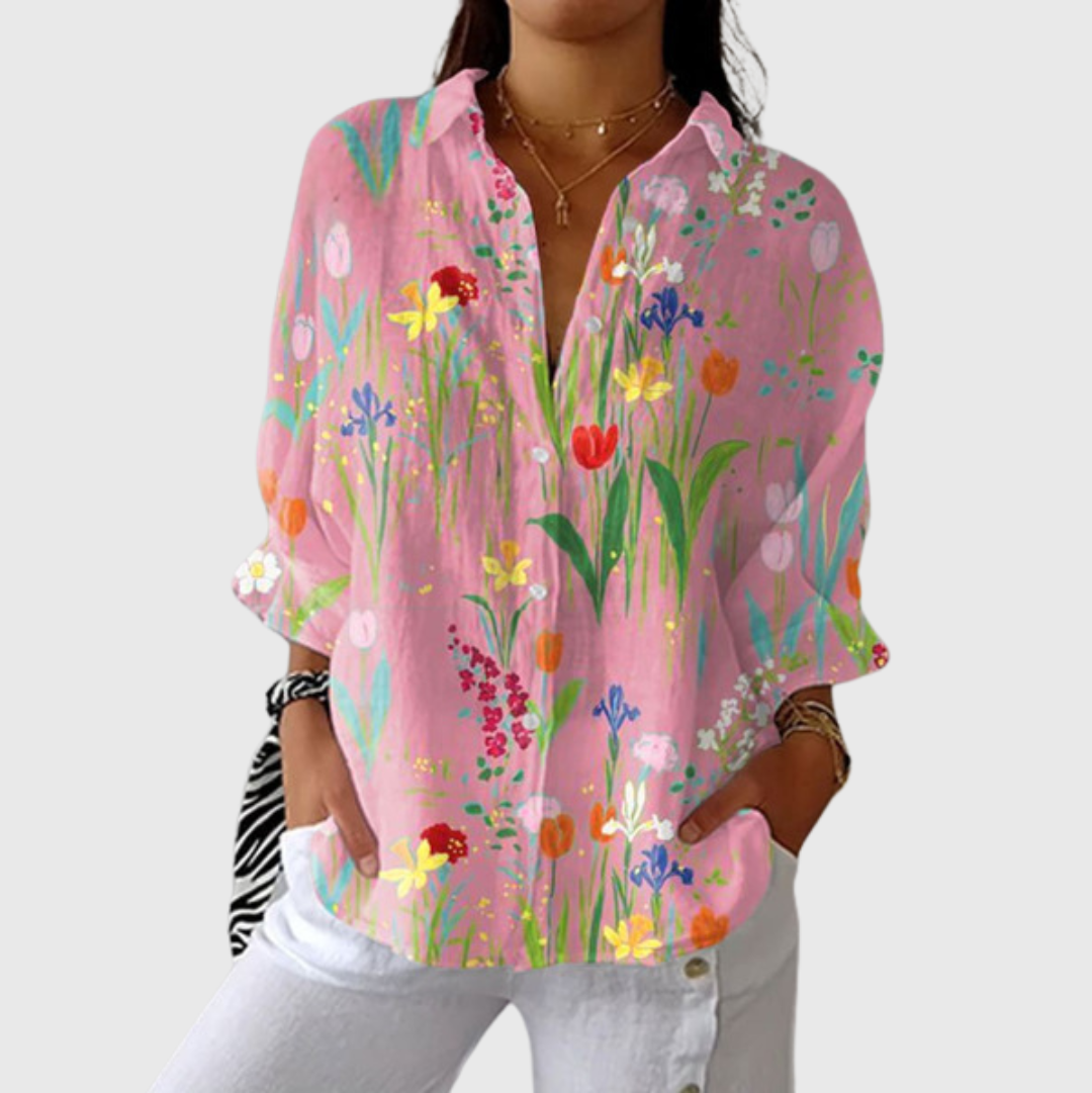 Eunha | Printed Blouse