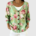 KNITTED BUTTON-FRONT SUMMER CARDIGAN