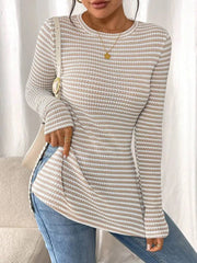Assunta | Striped Side-Split Top