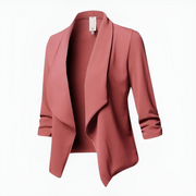 Madge | Open-Front Shawl-Collar Blazer