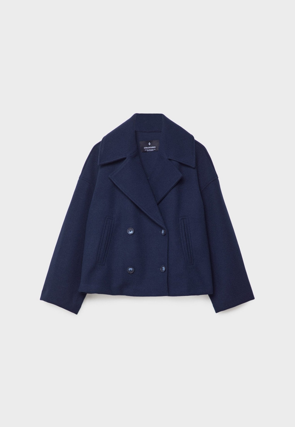 Maialen | Cropped Double-Breasted Tailored Jacket in Beige